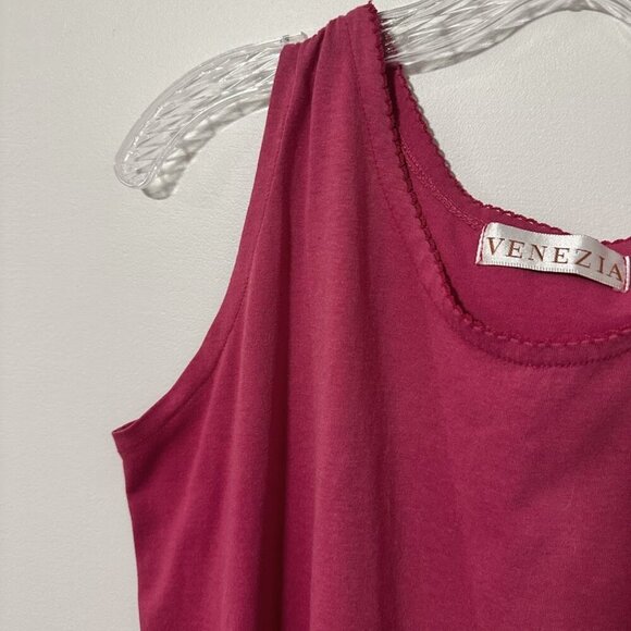 Venezia Women's Pink Tank Top - Size L (large) - Picture 5 of 6